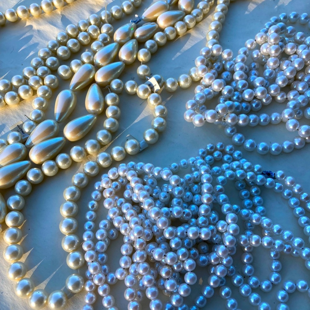 8 strands jewelry beading or dress maker pearls